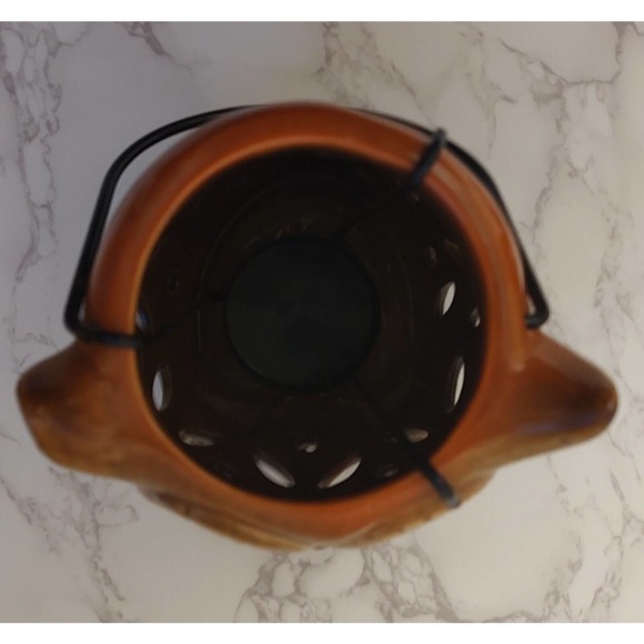 Ceramic Owl Tealight Candle Holder Lantern 6 inch - Picture 3 of 3